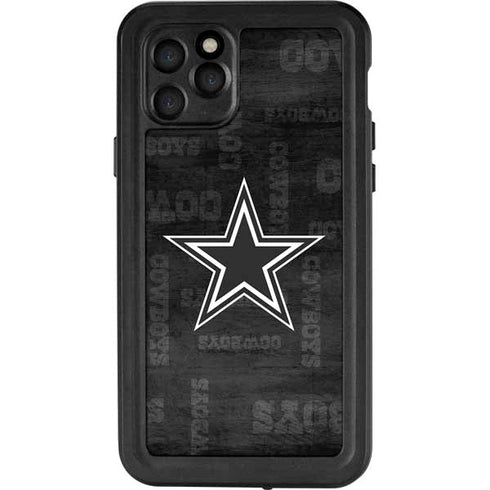 NFL Dallas Cowboys Black & White iPhone 11 Pro Waterproof Case