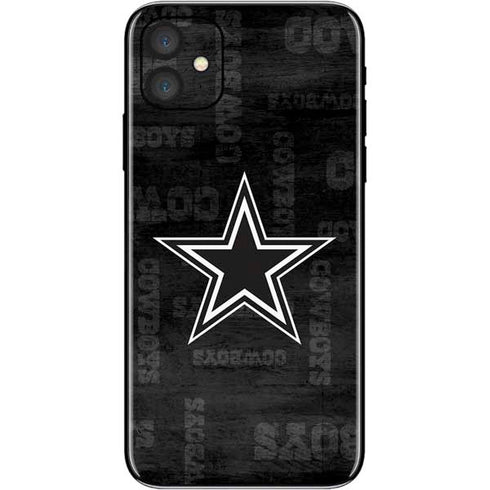 NFL Dallas Cowboys Black & White iPhone 11 Skin