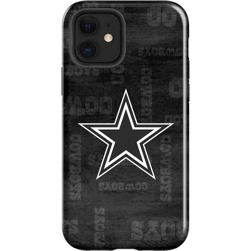 NFL Dallas Cowboys Black & White iPhone 12 Impact Case