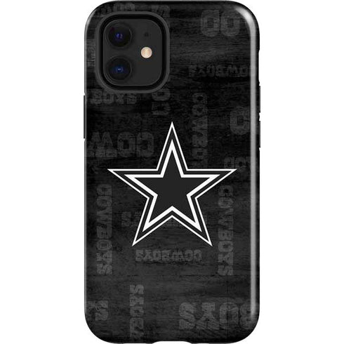 NFL Dallas Cowboys Black & White iPhone 12 Mini Impact Case