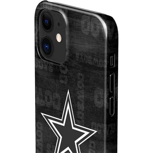 NFL Dallas Cowboys Black & White iPhone 12 Mini Lite Case