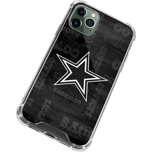 NFL Dallas Cowboys Black & White iPhone 12 Pro Clear Case