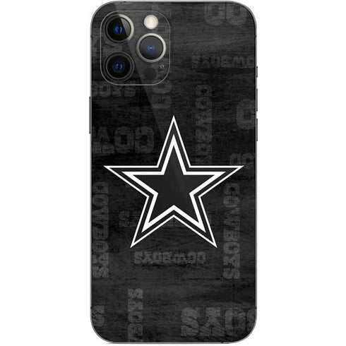 NFL Dallas Cowboys Black & White iPhone 12 Pro Max Skin