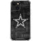 NFL Dallas Cowboys Black & White iPhone 13 Mini Clear Case