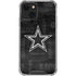 NFL Dallas Cowboys Black & White iPhone 13 Mini Clear Case