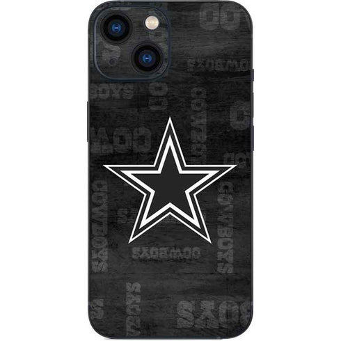 NFL Dallas Cowboys Black & White iPhone 13 Mini Skin