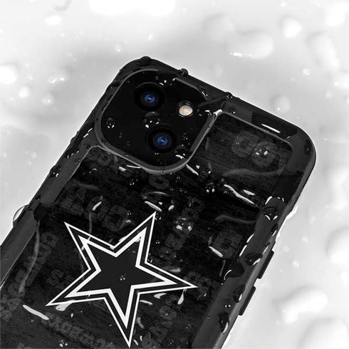 NFL Dallas Cowboys Black & White iPhone 13 Mini Waterproof Case