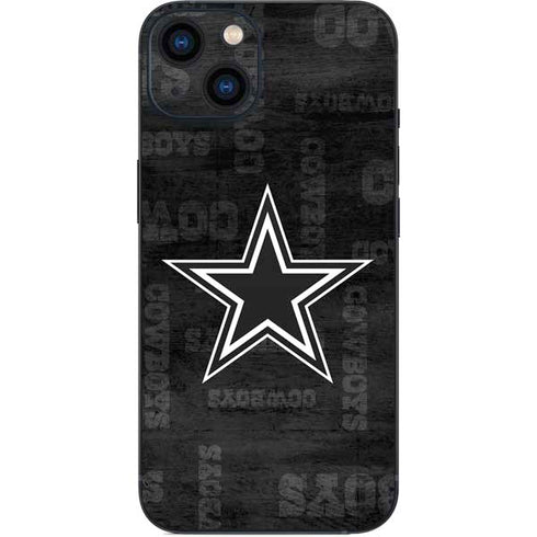 NFL Dallas Cowboys Black & White iPhone 13 Skin