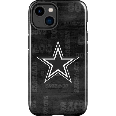 NFL Dallas Cowboys Black & White iPhone 15 Plus Impact Case