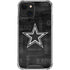 NFL Dallas Cowboys Black & White iPhone 14 Plus Clear Case