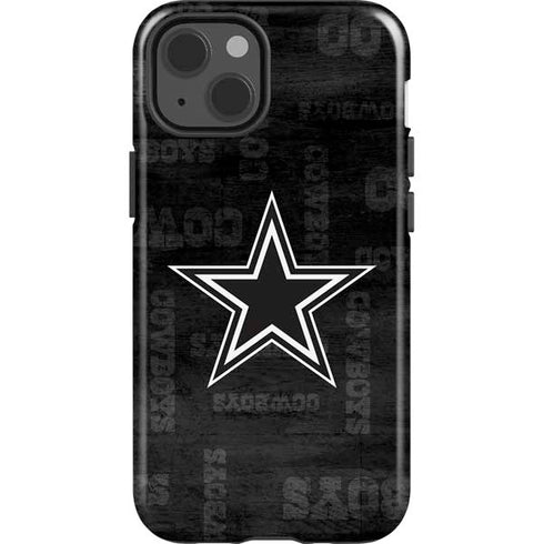 NFL Dallas Cowboys Black & White iPhone 15 Impact Case