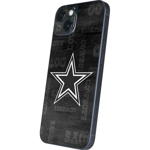 NFL Dallas Cowboys Black & White iPhone 15 Plus Skin