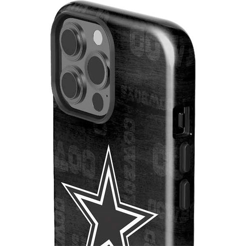 NFL Dallas Cowboys Black & White iPhone 15 Pro Max Impact Case