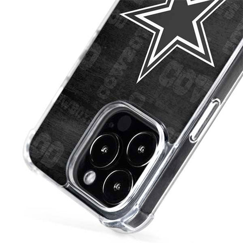NFL Dallas Cowboys Black & White iPhone 15 Pro Max MagSafe Case