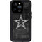 NFL Dallas Cowboys Black & White iPhone 14 Pro Waterproof Case