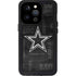 NFL Dallas Cowboys Black & White iPhone 14 Pro Waterproof Case