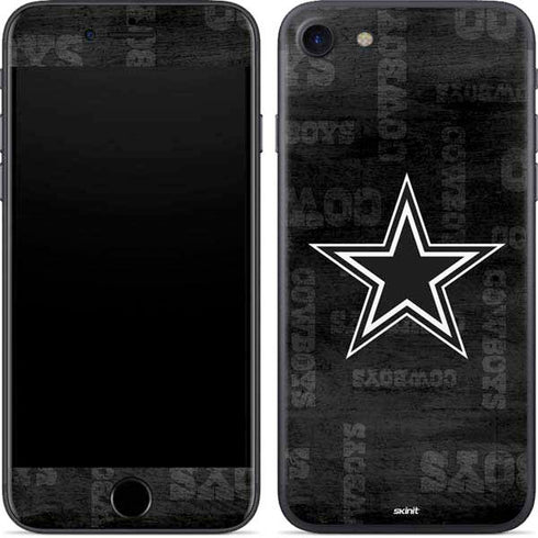 NFL Dallas Cowboys Black & White iPhone SE (2nd & 3rd Gen) Skin