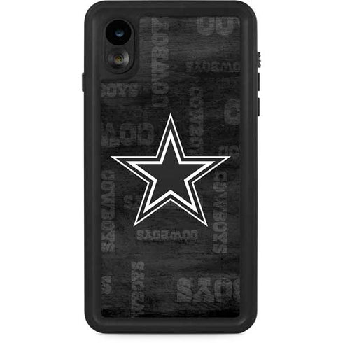 NFL Dallas Cowboys Black & White iPhone XR Waterproof Case