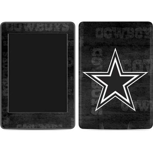 NFL Dallas Cowboys Black & White Amazon Kindle Skin