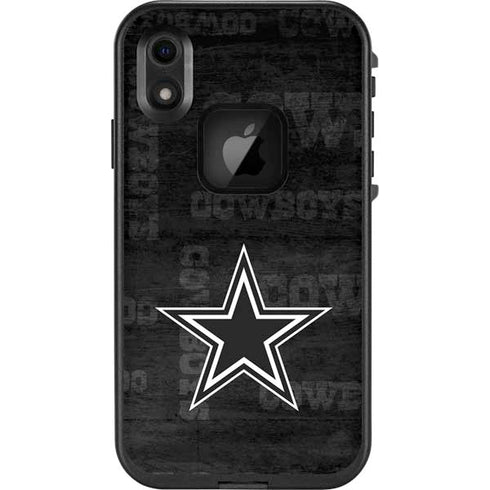 NFL Dallas Cowboys Black & White LifeProof Fre iPhone Skin
