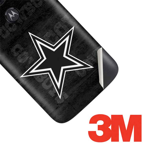 NFL Dallas Cowboys Black & White Moto E5 Play Skin