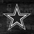 NFL Dallas Cowboys Black & White Moto E5 Play Skin