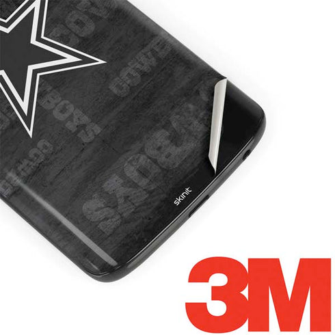 NFL Dallas Cowboys Black & White Moto G6 Skin