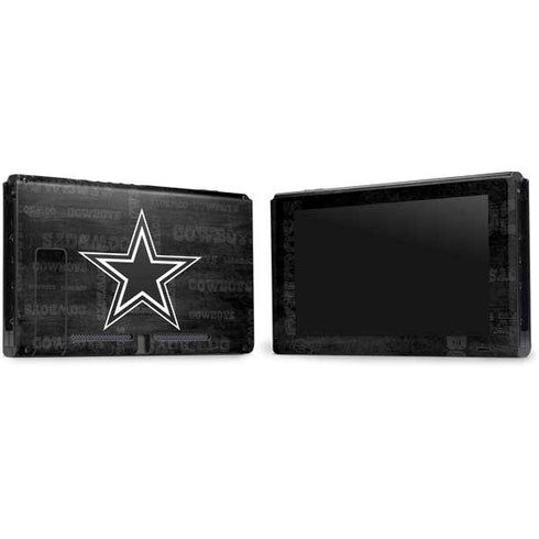 NFL Dallas Cowboys Black & White Nintendo Switch Bundle Skin