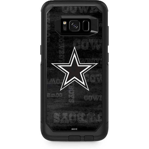 NFL Dallas Cowboys Black & White Otterbox Commuter Galaxy Skin