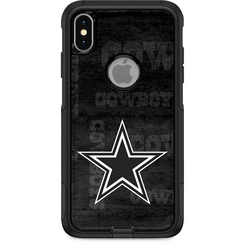 NFL Dallas Cowboys Black & White Otterbox Commuter iPhone Skin