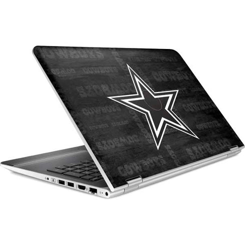 NFL Dallas Cowboys Black & White HP Pavilion Skin