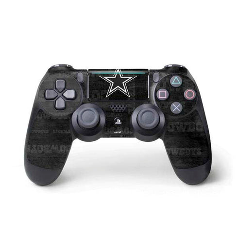NFL Dallas Cowboys Black & White PS4 Pro/Slim Controller Skin