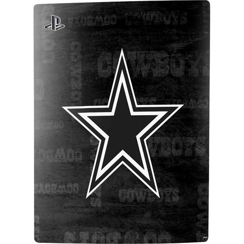 NFL Dallas Cowboys Black & White PS5 Bundle Skin