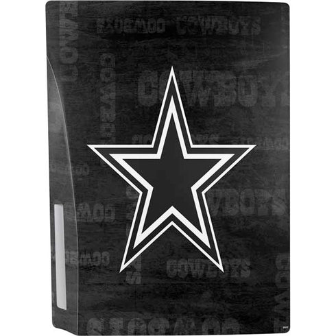 NFL Dallas Cowboys Black & White PS5 Bundle Skin