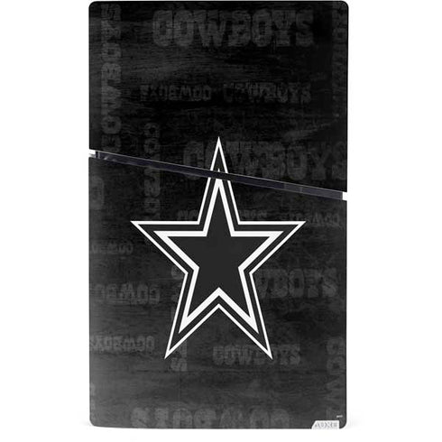 NFL Dallas Cowboys Black & White PS5 Slim Digital Edition Bundle Skin