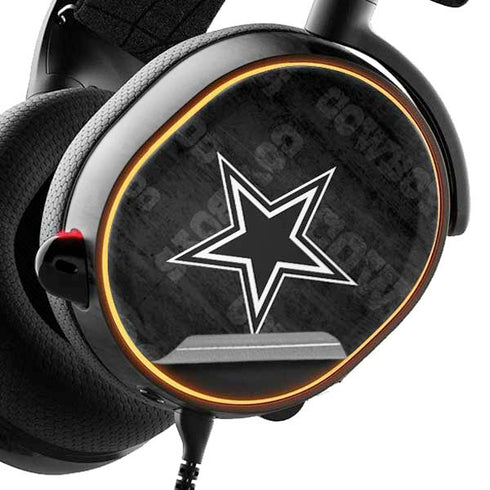NFL Dallas Cowboys Black & White SteelSeries Arctis 5 Skin