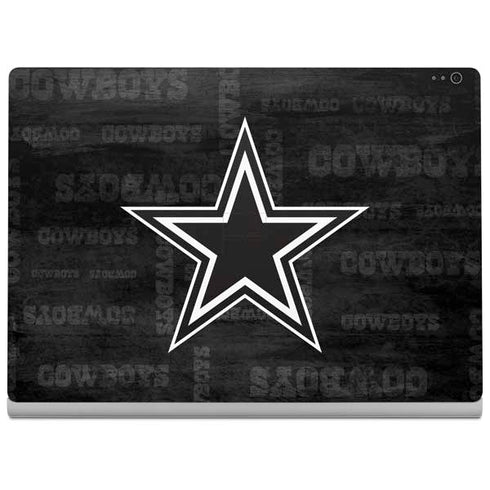 NFL Dallas Cowboys Black & White Surface Book 2 13.5in Skin