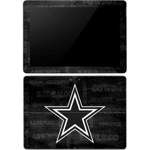 NFL Dallas Cowboys Black & White Surface Go Skin