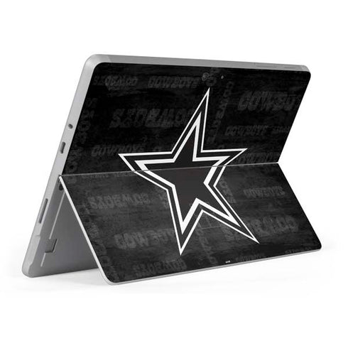 NFL Dallas Cowboys Black & White Surface Go Skin