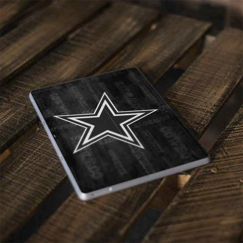NFL Dallas Cowboys Black & White Surface Go Skin