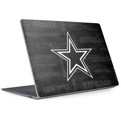 NFL Dallas Cowboys Black & White Surface Laptop 3 13.5in Skin