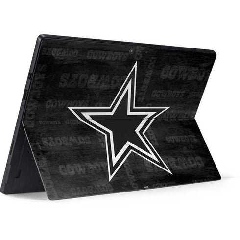 NFL Dallas Cowboys Black & White Surface Pro 6 Skin