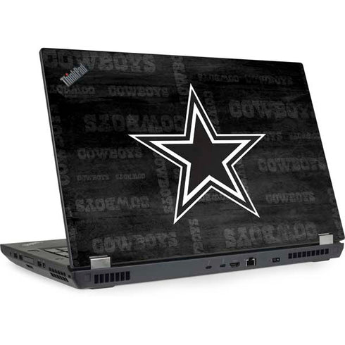 NFL Dallas Cowboys Black & White Lenovo ThinkPad Skin