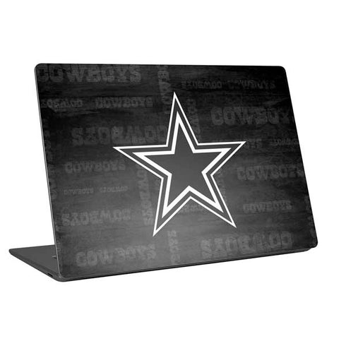 NFL Dallas Cowboys Black & White Universal Laptop 14in (11.4 x 8.2in) Skin