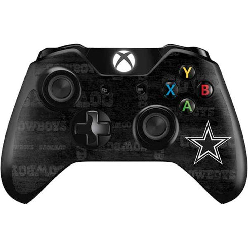 NFL Dallas Cowboys Black & White Xbox One Controller Skin