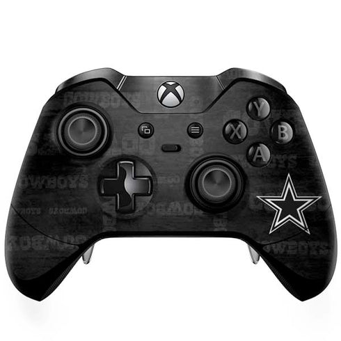 NFL Dallas Cowboys Black & White Xbox One Elite Controller Skin