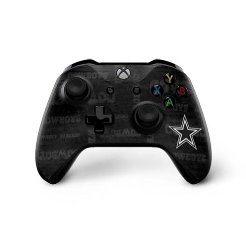 NFL Dallas Cowboys Black & White Xbox One X Bundle Skin