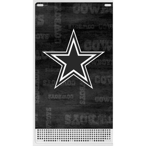 NFL Dallas Cowboys Black & White Xbox Series S Console Skin