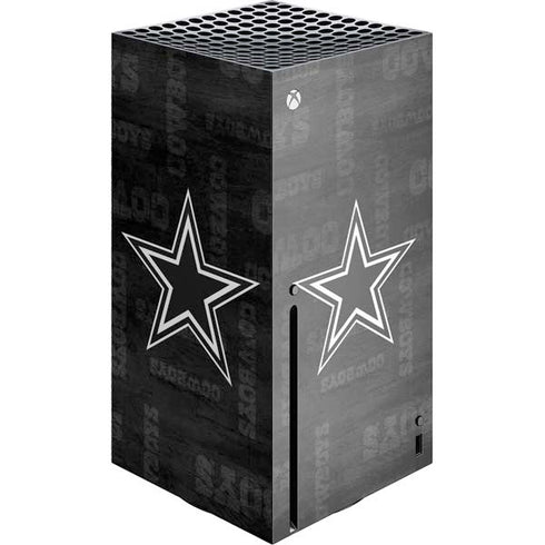 NFL Dallas Cowboys Black & White Xbox Series X Console Skin