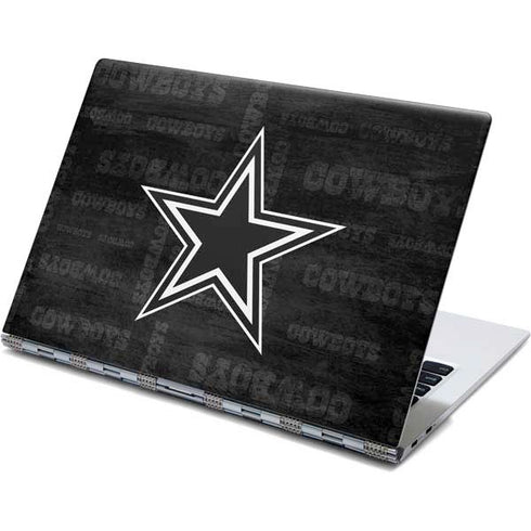 NFL Dallas Cowboys Black & White Yoga 910 2-in-1 14in Touch-Screen Skin